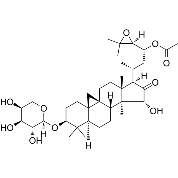 Acetylcimigenol-3-O-α-L-arabinopyranside Structure